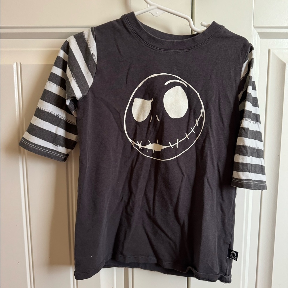 Rags Jack Skellington 3/4 Sleeve Tee Size 5/6